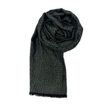 Borbonese Green Wool Unisex Scarf