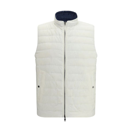 Herno White Polyamide Sleveless Jacket