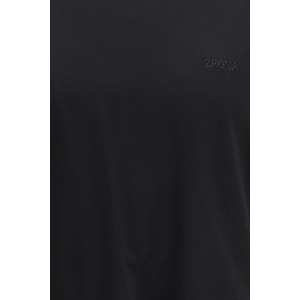 ZEGNA Black Cotton T-Shirt