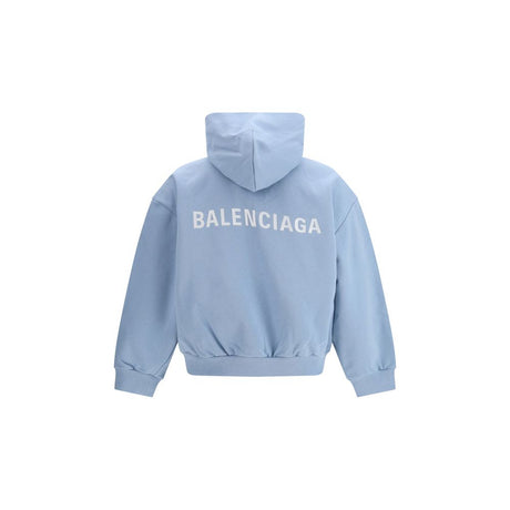 Balenciaga Blue Cotton Sweatshirt