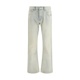 7FOR Beige Cotton Bootcut Jeans