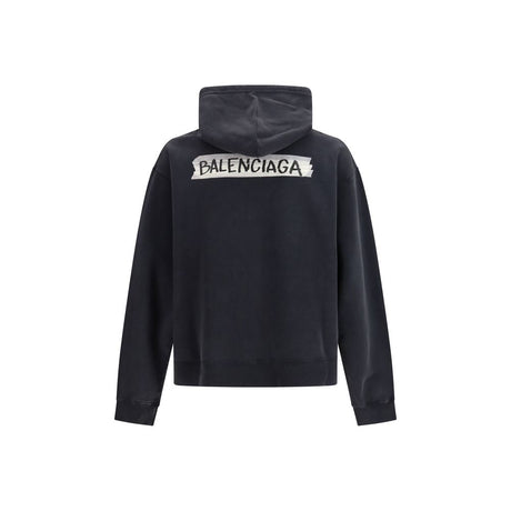 Balenciaga Black Cotton Sweatshirt