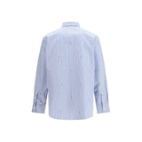 Gucci Blue Cotton Pattern Shirt