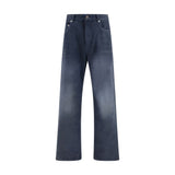 Balenciaga Blue Cotton Relaxed Fit Jeans