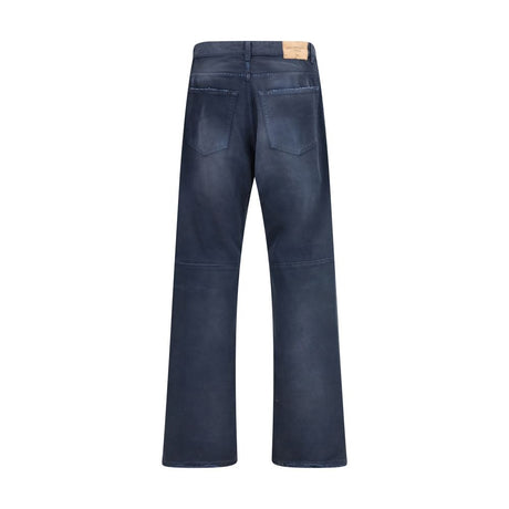 Balenciaga Blue Cotton Relaxed Fit Jeans