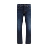 Diesel Blue Cotton Relaxed Fit Jeans