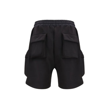 Amiri Black Cotton Bermuda Shorts