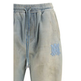 Amiri Blue Cotton Relaxed Fit Jeans