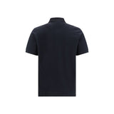 Stone Island Black Cotton Polo Shirt