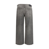 Golden Goose Gray Cotton Relaxed Fit Jeans