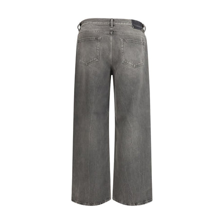 Golden Goose Gray Cotton Relaxed Fit Jeans