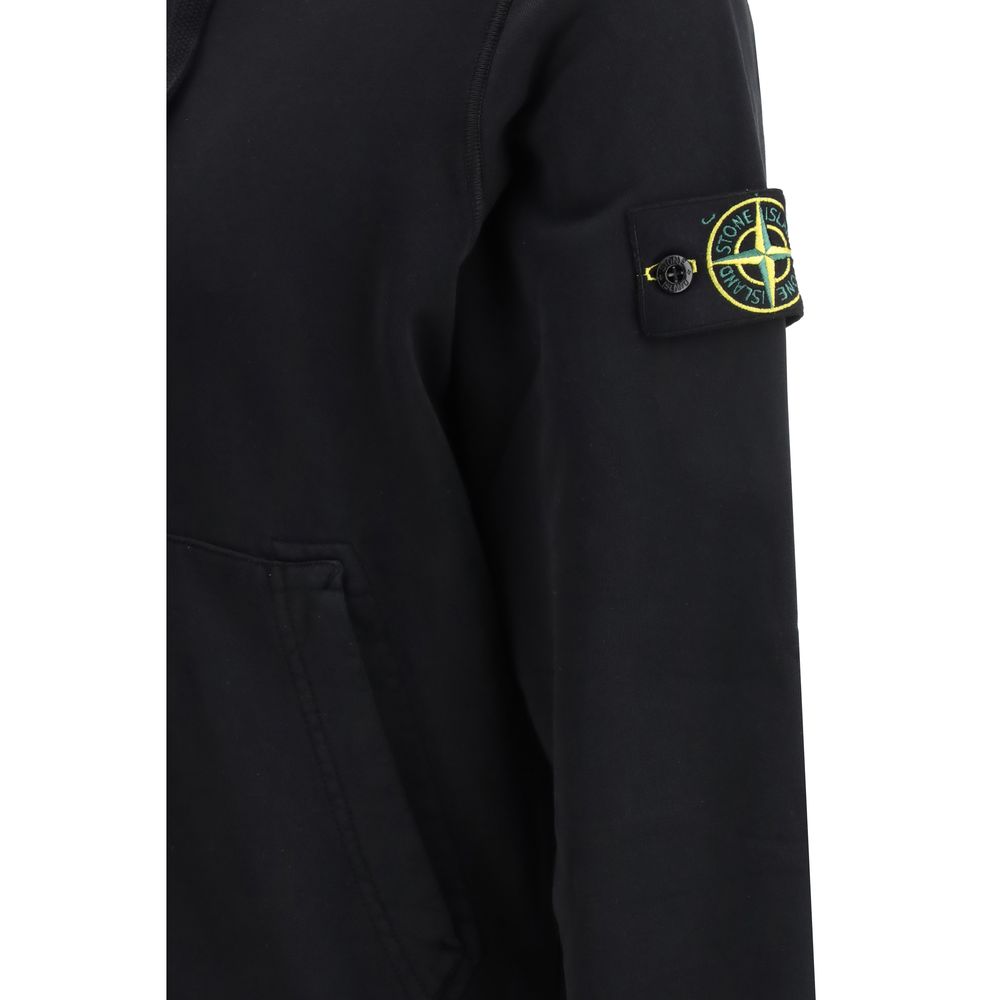 Stone Island Black Cotton Sweatshirt