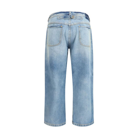 Margiela Blue Cotton Cropped Jeans