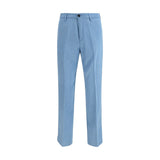 Cruna Light Blue Tencel Casual Pants