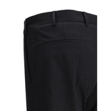 PT Torino Black Cotton Casual Pants