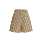 Gucci Beige Linen Bermuda Shorts