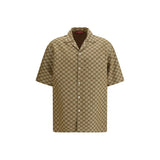 Gucci Beige Linen Shortsleeve Shirt