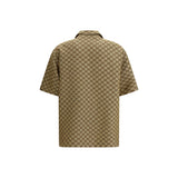 Gucci Beige Linen Shortsleeve Shirt