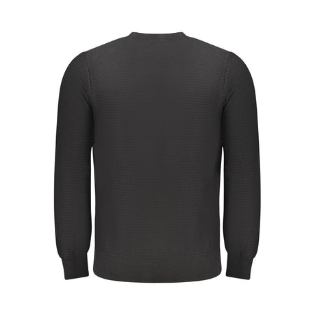 Hugo Boss Black Cotton Men Sweater