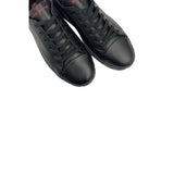 Borbonese Black Leather Men Sneaker