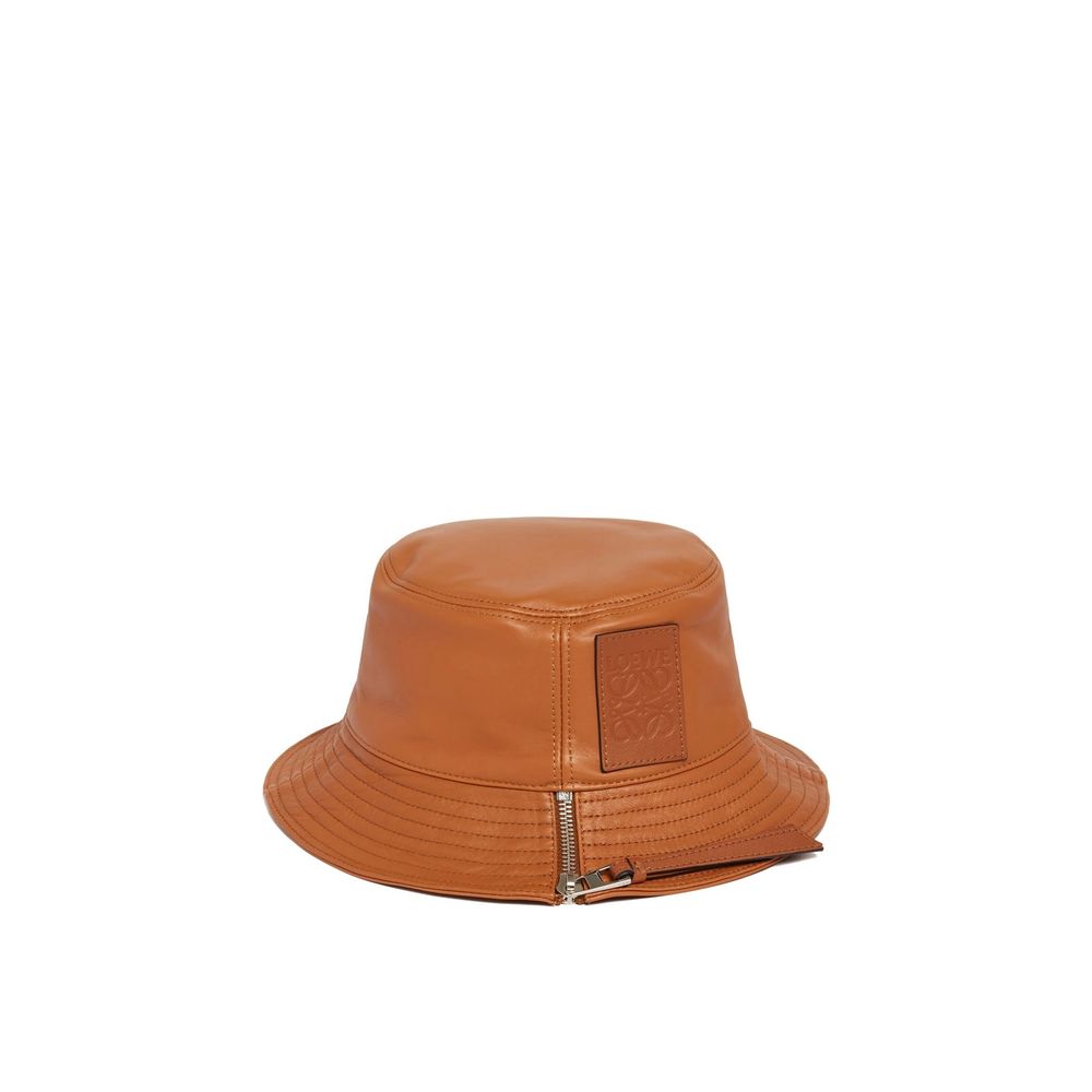 Loewe Brown Calfskin Bucket Hat