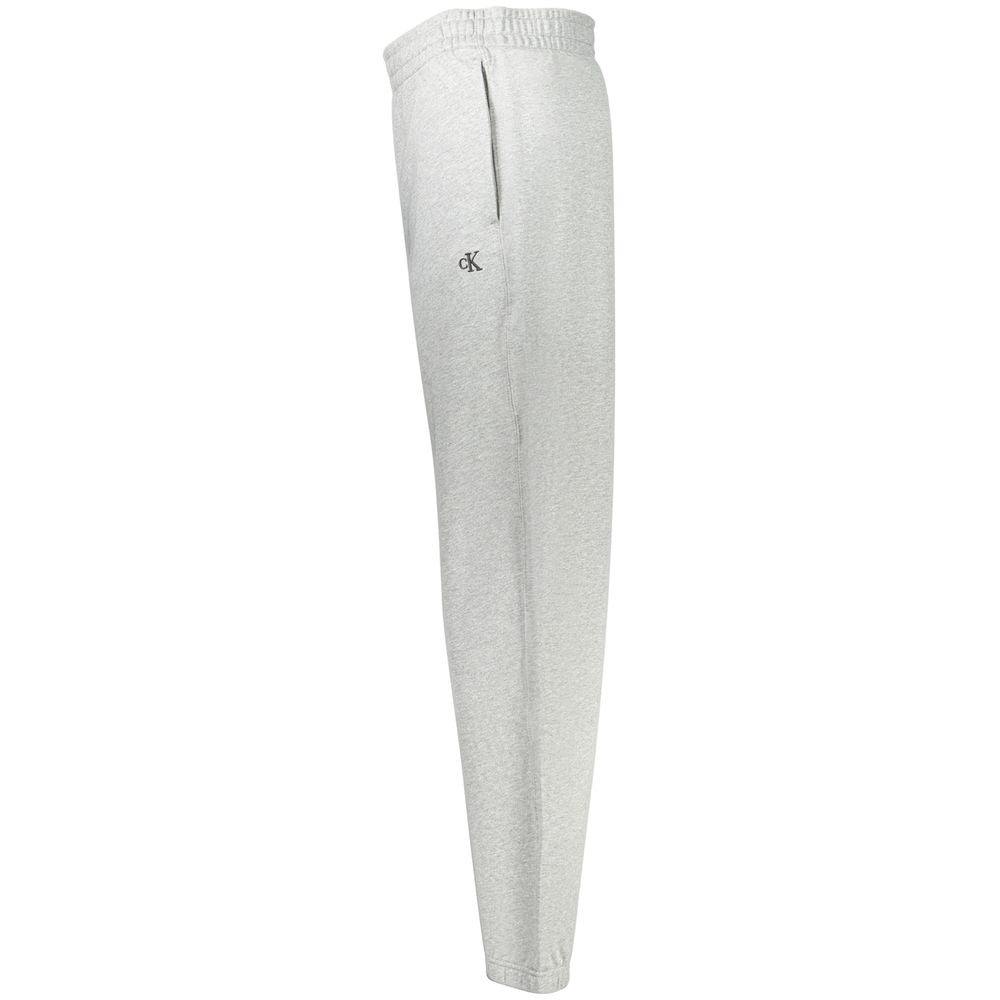 Calvin Klein Grigio Cotton Men Sport Trouser