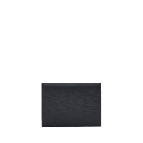 Ferragamo Black Calf Leather Bos Taurus Wallet
