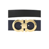 Ferragamo Blue Calf Leather Bos Taurus Regular Belt