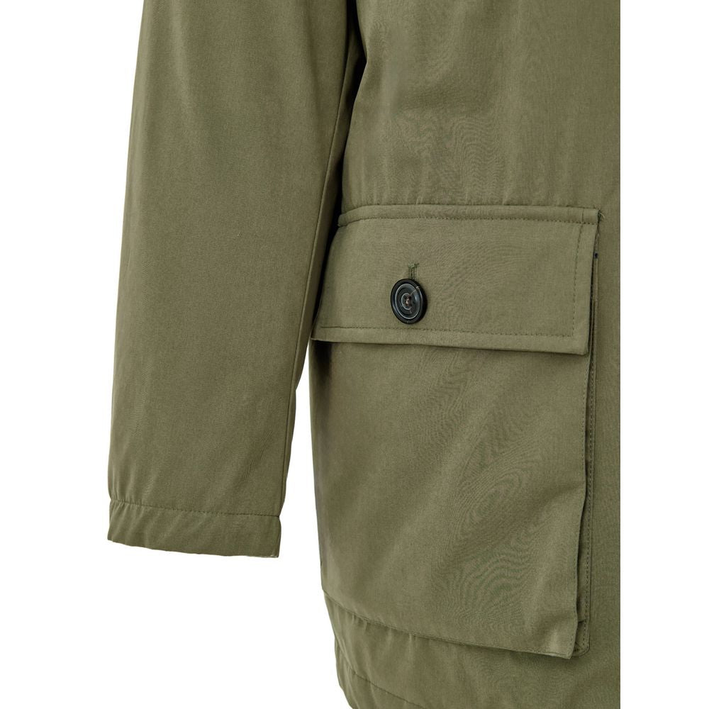 Paul & Shark Green Polyester Coat