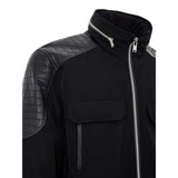 Moose Knuckles Black Nylon Biker Jacket