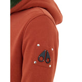 Moose Knuckles Orange Cotton Hoodie