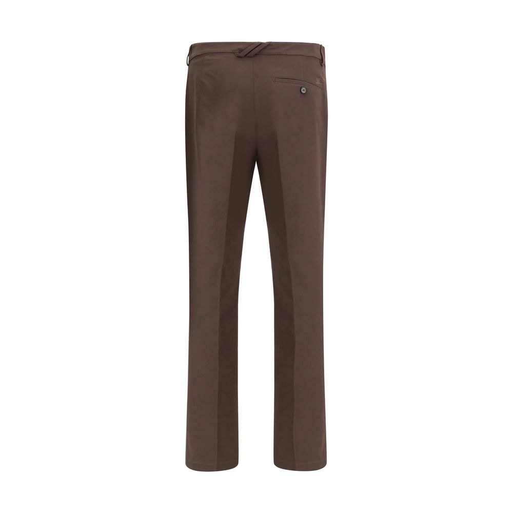 Burberry Brown Cotton Chino Pants