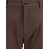 Burberry Brown Cotton Chino Pants