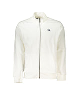 La Martina White Cotton Sweatshirt