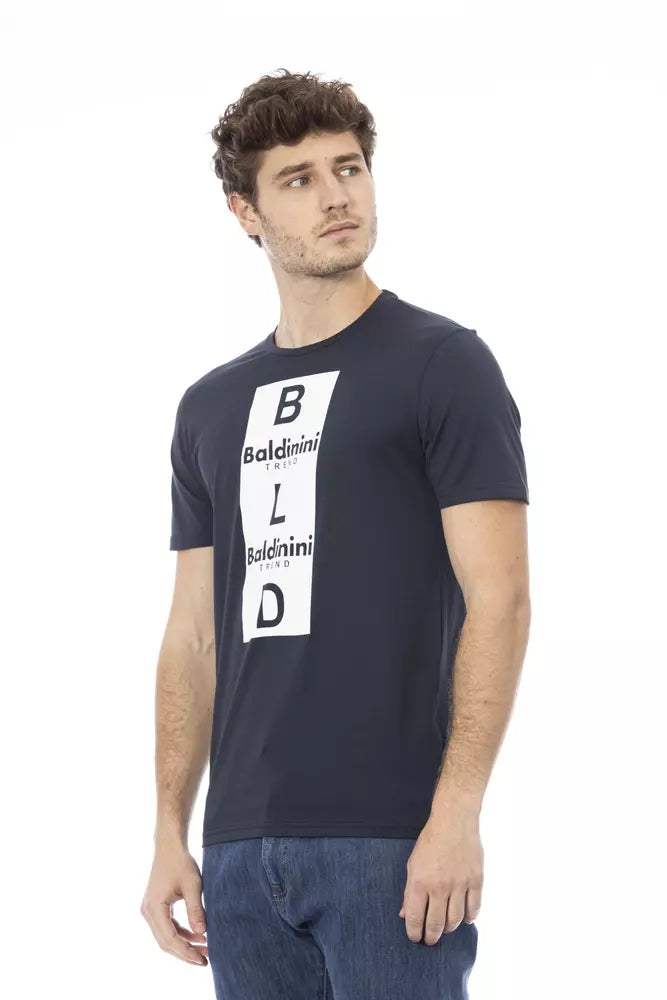 Baldinini Trend Blue Cotton T-Shirt