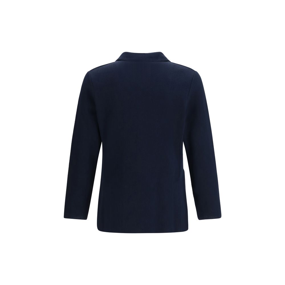 Lardini Blue Cotton Blazer