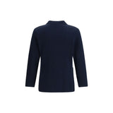 Lardini Blue Cotton Blazer