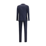 Lardini Blue Wool Two-Piece Suit