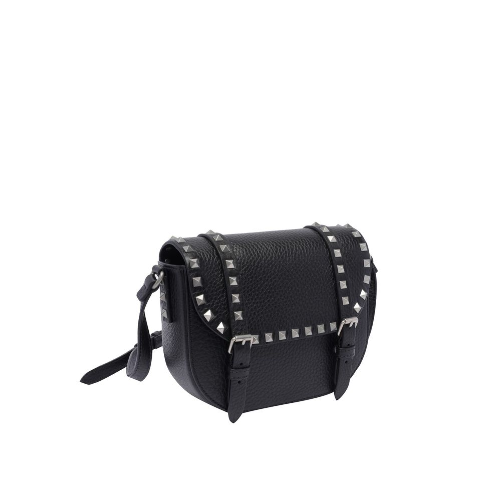 Valentino Garavani Black Leather Crossbody Bag