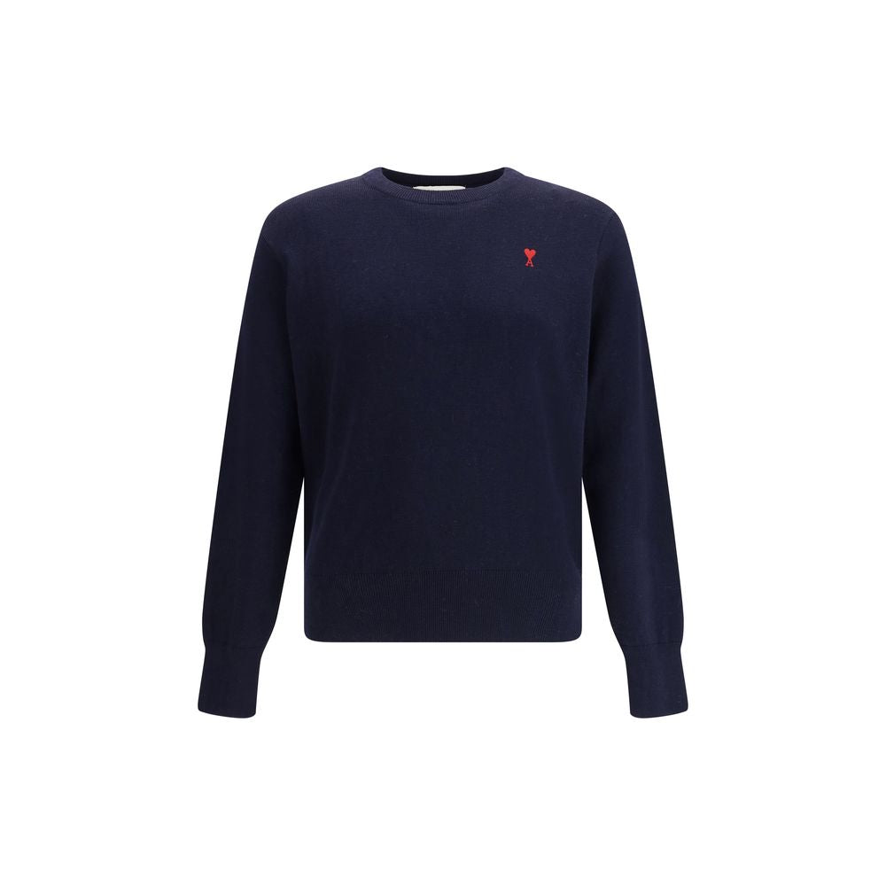 Ami Paris Blue Wool Sweatshirt