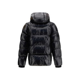 Dsquared² Black Polyamide Full-Length Jacket