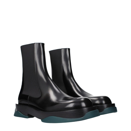 Jil Sander Black Leather Ankle Boots