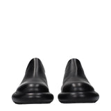 Jil Sander Black Leather Slip-On Loafers