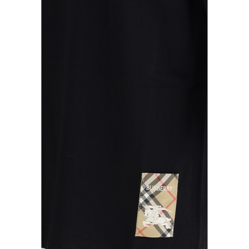 Burberry Black Cotton T-Shirt