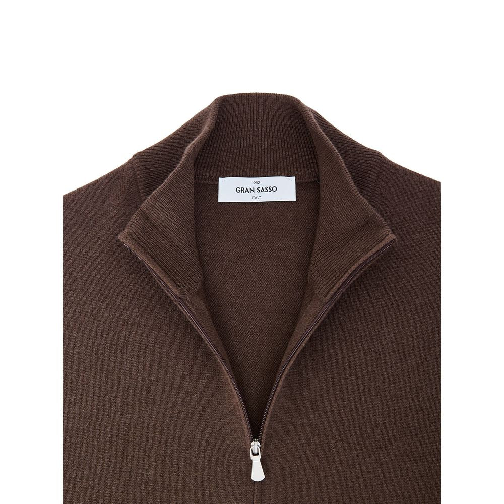 Gran Sasso Brown Wool Cardigan