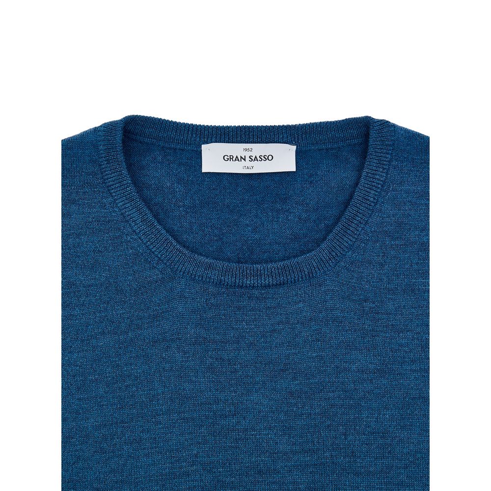 Gran Sasso Blue Wool Sweatshirt