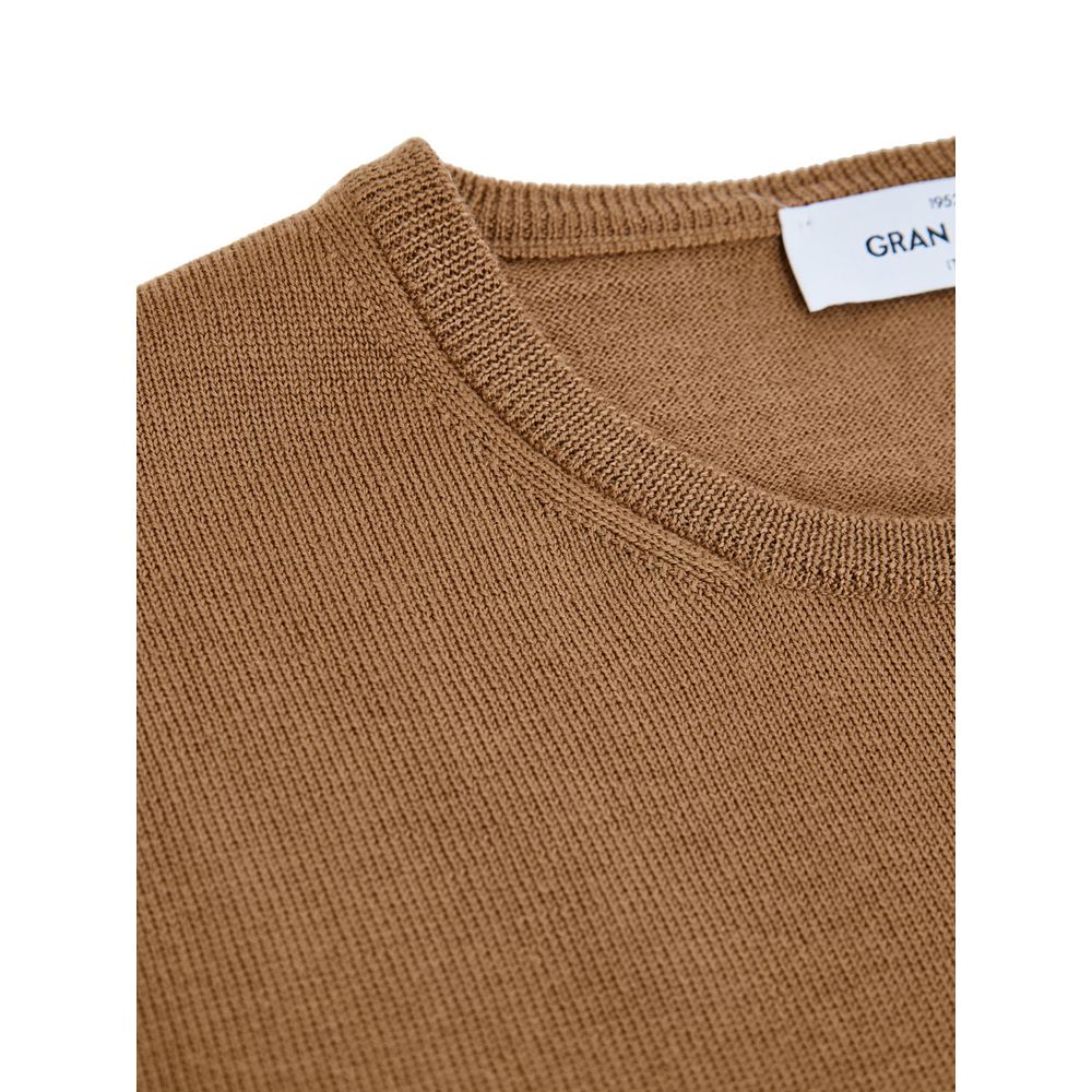 Gran Sasso Brown Wool Sweatshirt