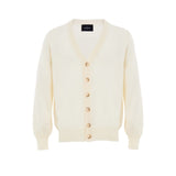 Gran Sasso White Wool Cardigan