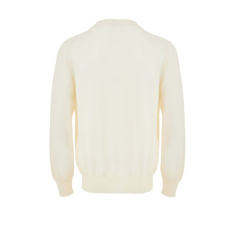 Gran Sasso White Wool Cardigan