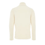 Gran Sasso White Wool Turtleneck